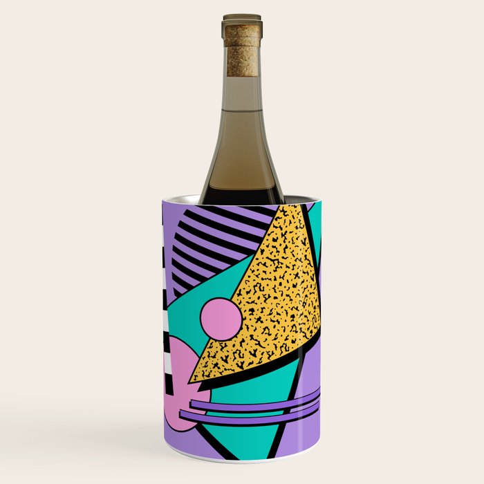 Memphis pattern 103 - 80s / 90s Retro Wine Chiller Gallery Image 1