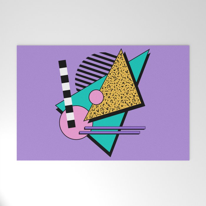 Memphis pattern 103 - 80s / 90s Retro Welcome Mat Gallery Image 1