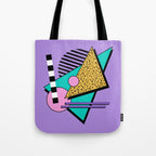 Memphis pattern 103 - 80s / 90s Retro Tote Bag Gallery Image 1