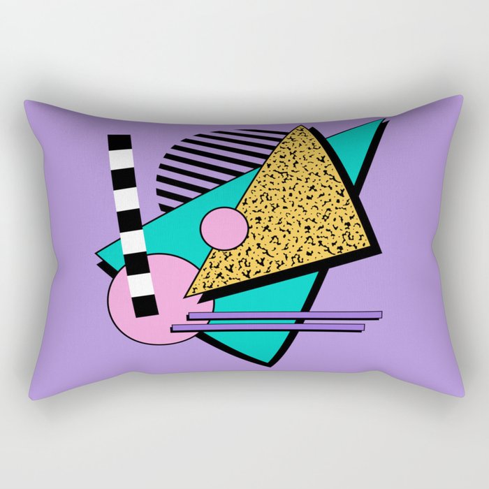 Memphis pattern 103 - 80s / 90s Retro Rectangular Pillow Gallery Image 1