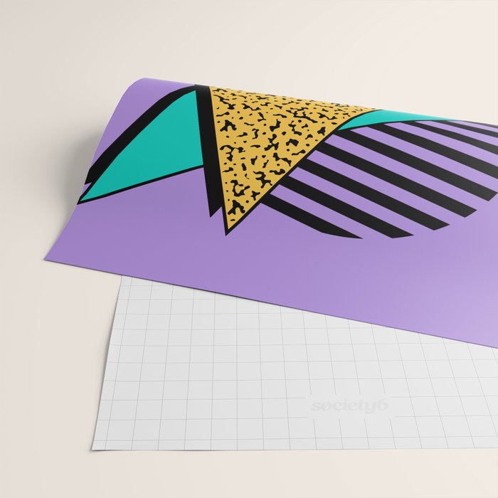 Memphis pattern 103 - 80s / 90s Retro Wrapping Paper Gallery Image 2