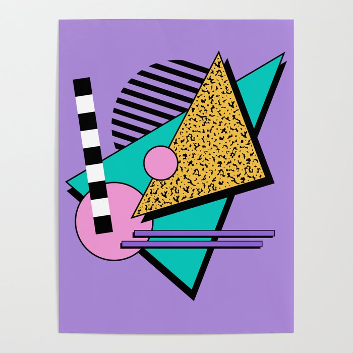 Memphis pattern 103 - 80s / 90s Retro Poster Gallery Image 4