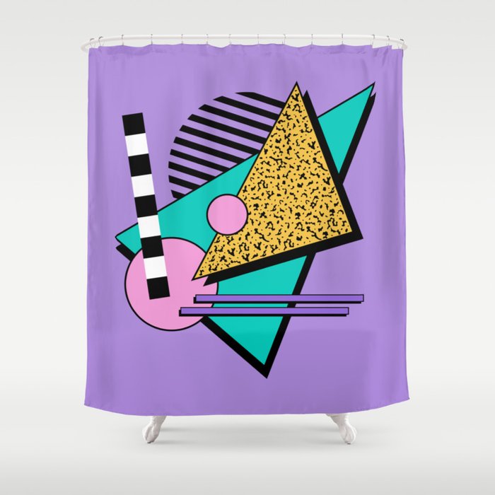Memphis pattern 103 - 80s / 90s Retro Shower Curtain Gallery Image 1