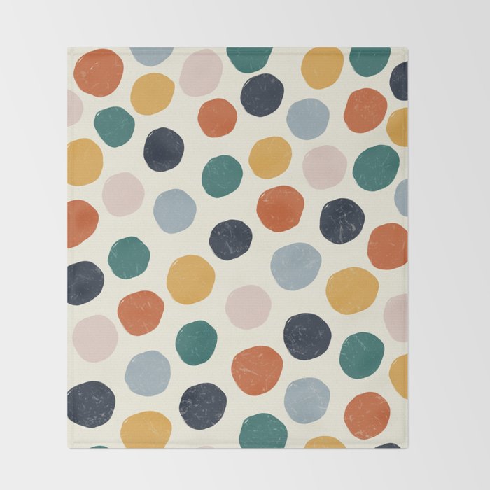 Spotty in Color Throw Blanket Gallery Image 2