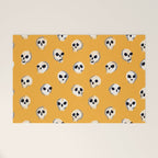 Spooky Skulls - Marigold Welcome Mat Gallery Image 1