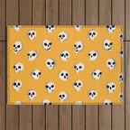 Spooky Skulls - Marigold Outdoor Rug Gallery Image 1