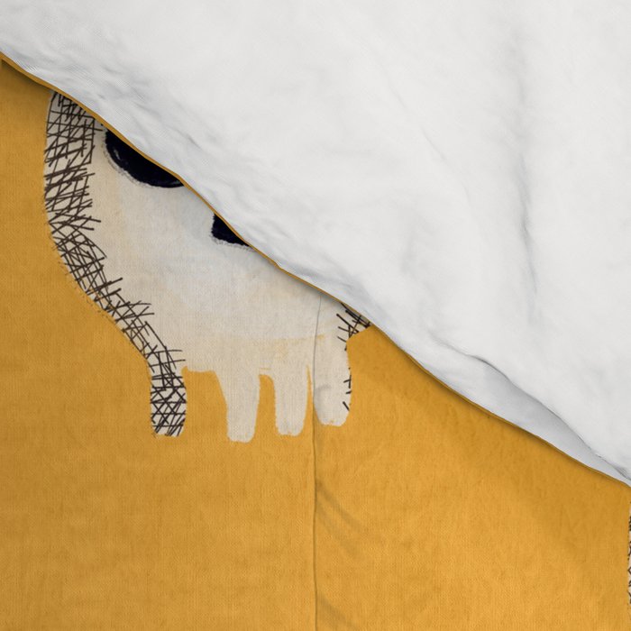 Spooky Skulls - Marigold Comforter Gallery Image 4