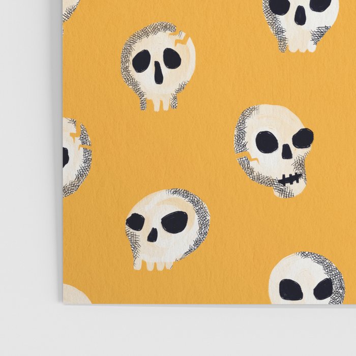 Spooky Skulls - Marigold Poster Gallery Image 3