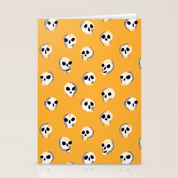 Spooky Skulls - Marigold Stationery Card Gallery Image 1