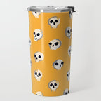 Spooky Skulls - Marigold Travel Mug Gallery Image 2