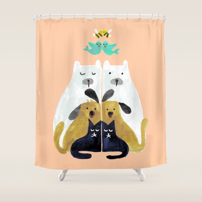 Let's get together Shower Curtain Gallery Image 1
