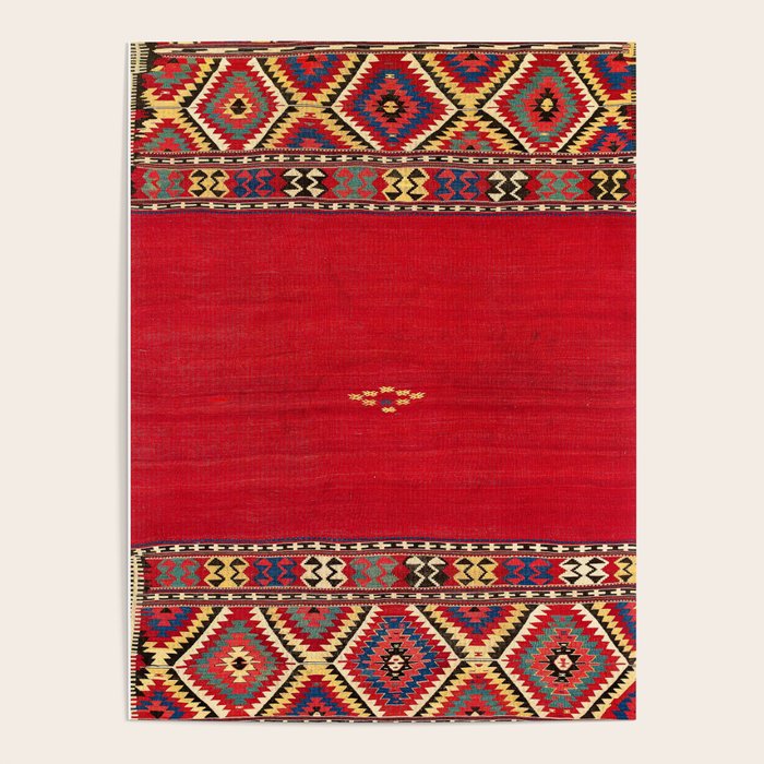 Fethiye Southwest Anatolian Kilim Print Poster