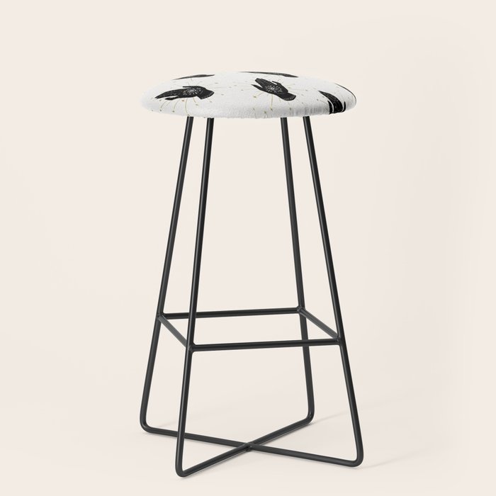 Mystic Hand with Eye - Black and Gold Ink Stool Gallery Image 1