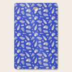 Vintage blue sea shell summer art pattern Cutting Board Gallery Image 1