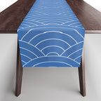 Waves (Sky Blue) Table Runner Gallery Image 1