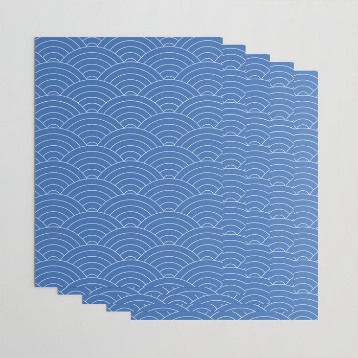 Waves (Sky Blue) Wrapping Paper Gallery Image 3