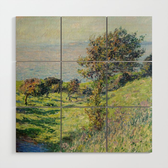 Claude Monet "Coup De Vent" Wood Wall Art Gallery Image 1