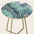 Tropical, Palm Trees, Green and Blue, Abstract Side Table Gallery Image 2