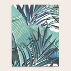 Tropical, Palm Trees, Green and Blue, Abstract Notebook Gallery Image 4