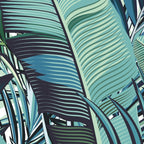 Tropical, Palm Trees, Green and Blue, Abstract Coffee Mug Gallery Image 2
