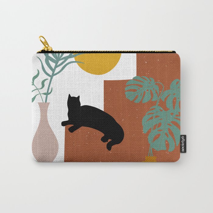 The Cat and The Sun II Carry All Pouch Gallery Image 1