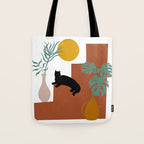The Cat and The Sun II Tote Bag Gallery Image 1