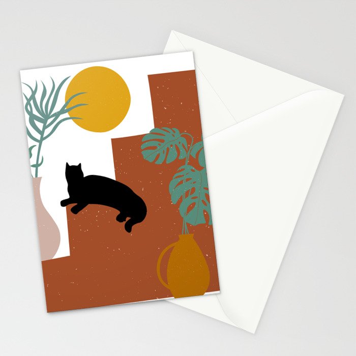 The Cat and The Sun II Stationery Card Gallery Image 2