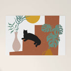 The Cat and The Sun II Welcome Mat Gallery Image 1
