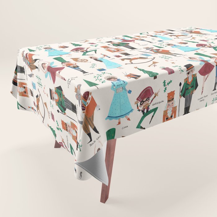 Festive Nutcracker holiday pattern Tablecloth Gallery Image 1