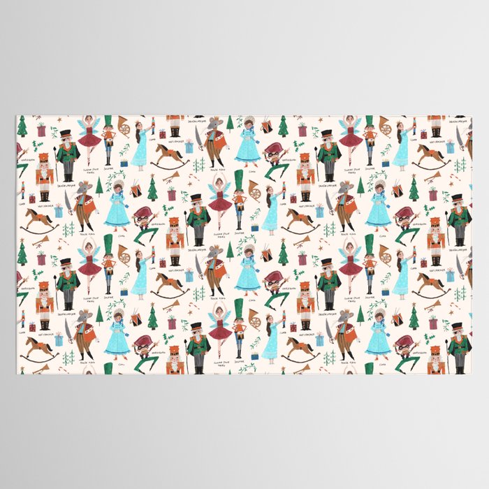 Festive Nutcracker holiday pattern Tablecloth Gallery Image 2