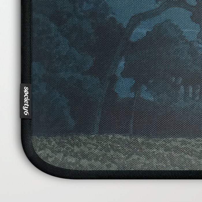 Hasui Kawase, Full Moon Over Magome - Vintage Japanese Woodblock Print Art Laptop Sleeve Gallery Image 3
