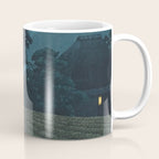 Hasui Kawase, Full Moon Over Magome - Vintage Japanese Woodblock Print Art Coffee Mug Gallery Image 1