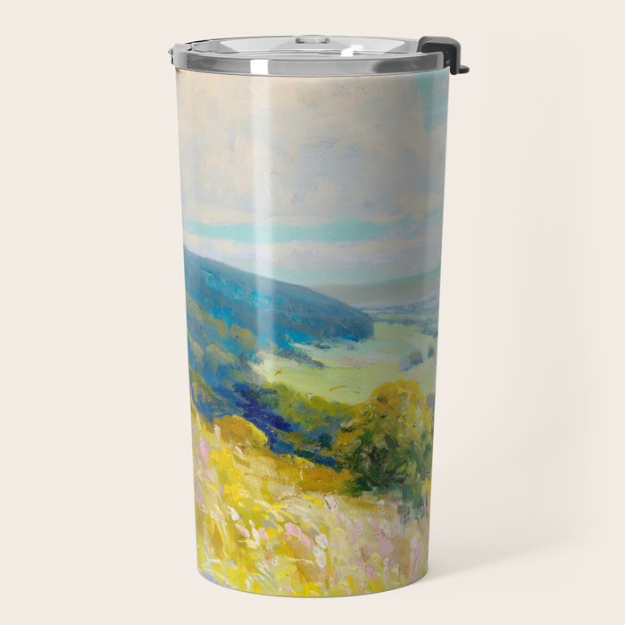 Pastel Landscape Painting Travel Mug Gallery Image 2