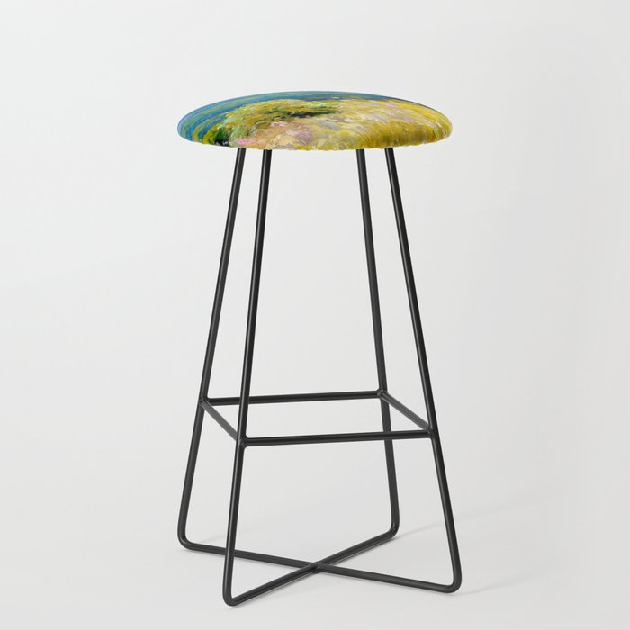 Pastel Landscape Painting Stool Gallery Image 1