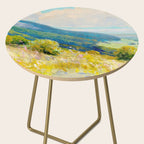 Pastel Landscape Painting Side Table Gallery Image 2