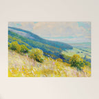 Pastel Landscape Painting Welcome Mat Gallery Image 1