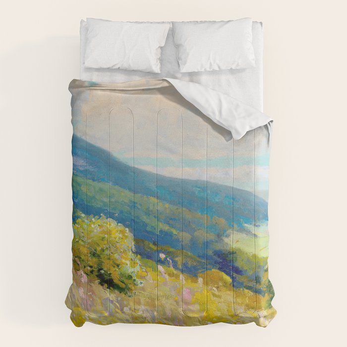 Pastel Landscape Painting Comforter Gallery Image 6