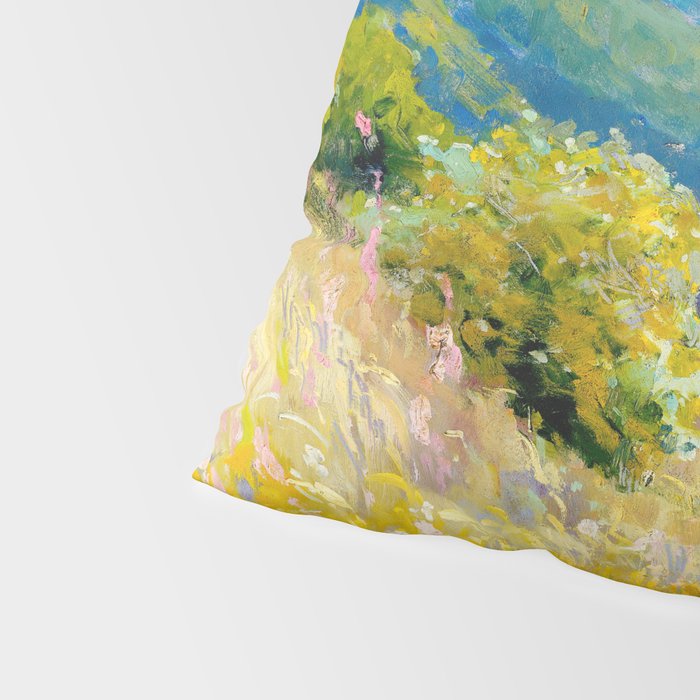 Pastel Landscape Painting Pillow Sham Gallery Image 4