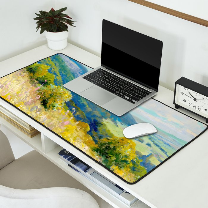 Pastel Landscape Painting Desk Mat Gallery Image 2