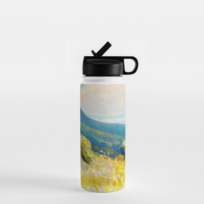 Pastel Landscape Painting Water Bottle Gallery Image 1