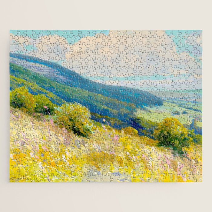 Pastel Landscape Painting Jigsaw Puzzle Gallery Image 1