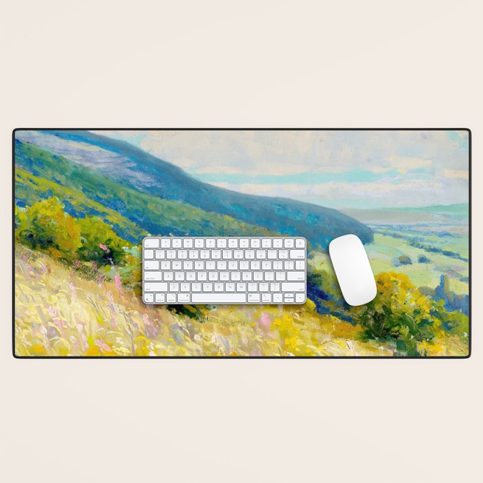 Pastel Landscape Painting Desk Mat Gallery Image 1