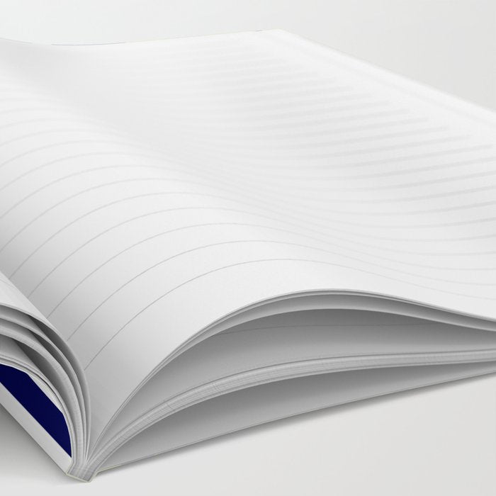 Lime Green Bright Navy Blue Gray and White Vertical Stripes Pattern Notebook Gallery Image 2