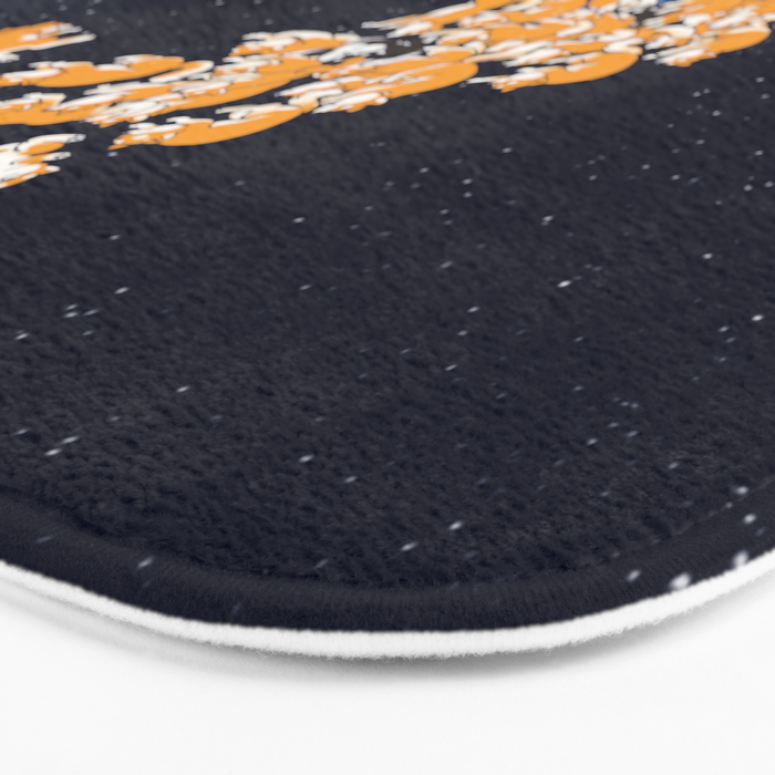 Shiba Inu The Great Wave in Night Bath Mat Gallery Image 3