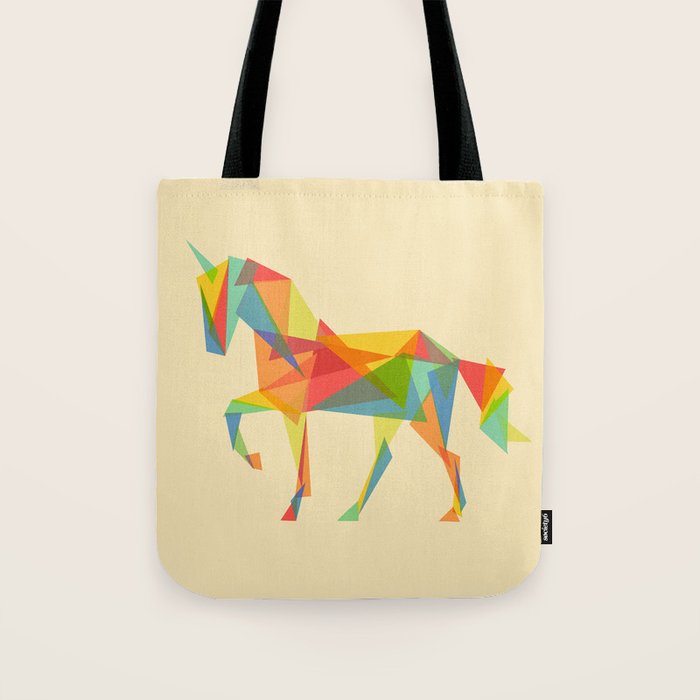 Fractal Geometric Unicorn Tote Bag Gallery Image 1