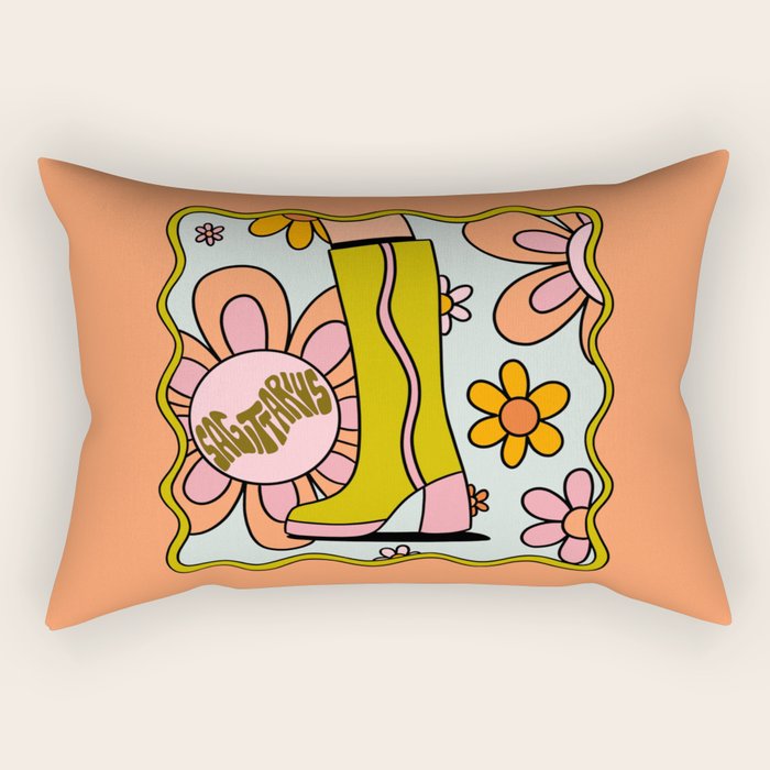 Sagittarius Groovy Boot Rectangular Pillow Gallery Image 2