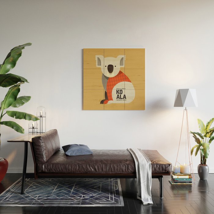 Hello Koala Wood Wall Art Gallery Image 2