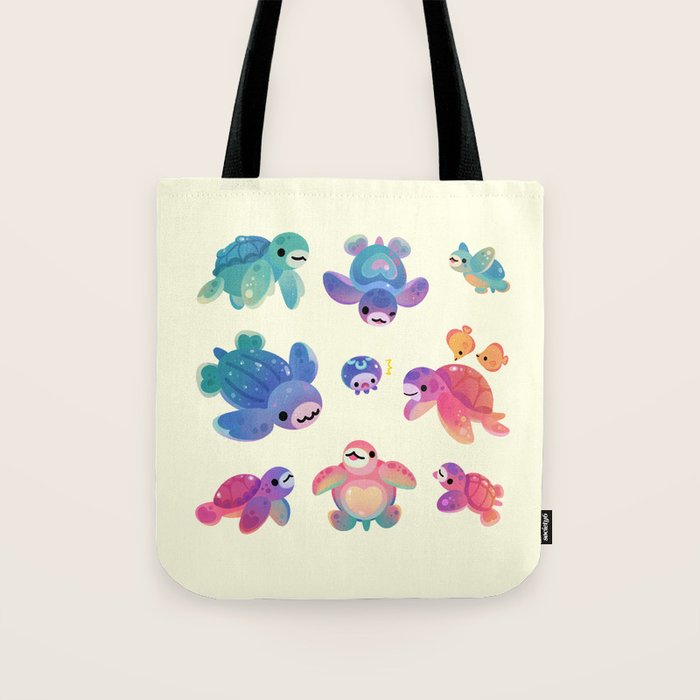 Sea turtle - bright Tote Bag Gallery Image 1