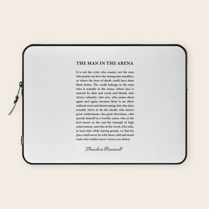 The Man In The Arena Laptop Sleeve Gallery Image 1