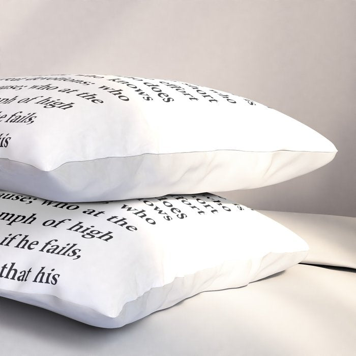 The Man In The Arena Pillow Sham Gallery Image 3